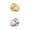 Schlage Schlage Georgian Classic Bright Brass/Bright Chrome Privacy Knob Right or Left Handed F40GEO605X625 - alternate 1